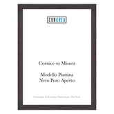 Cornice Moderna su Misura - Modello Piattina Nera Poro Aperto